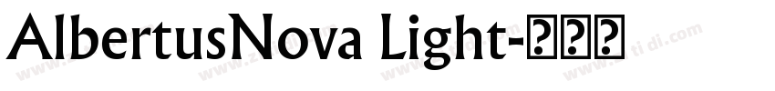 AlbertusNova Light字体转换